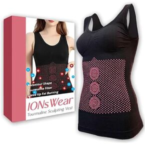 IONsWear Tourmaline Sculpting Vest, Ionic Shaping Vest for women, Shaping Lifting Vest, Slim Ion Energy Vest for Women in Kuwait
