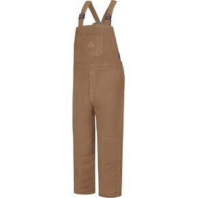 Bulwark FR Men's Heavyweight Excel FR ComforTouch Deluxe Insulated Brown Duck Bib Overall in Saudi Arabia