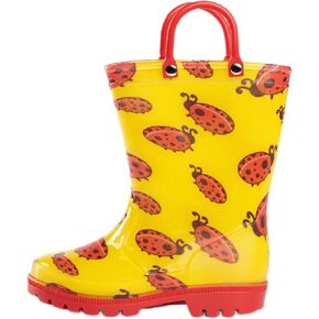 NORTY PVC Rain Boots for Kids - Waterproof PVC Boots Boys and Girls Solid & Printed Rainboots for Toddlers and Kids in Kuwait