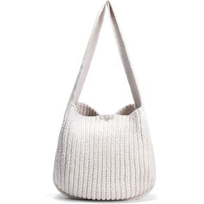 Crochet Tote Bag, Large Knit Tote Bag Aesthetic Shoulder Handbags For Women in Kuwait