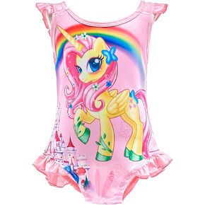 Dressy Daisy Girls Unicorn قطعة واحدة ثوب السباحة ملابس السباحة فستان السباحة تنورة السباحة in Kuwait