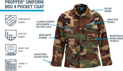 Propper Men's Uniform Ripstop BDU Coat in Saudi Arabia