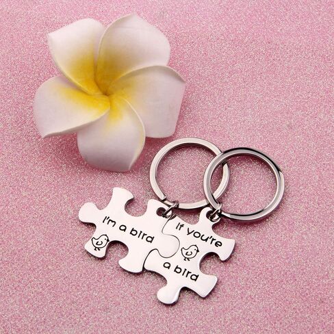 SEIRAA If You're A Bird I'm A Bird Keychain The Notebook Movie Jewelry Couple Keychain GiftF-9PBI in Saudi Arabia