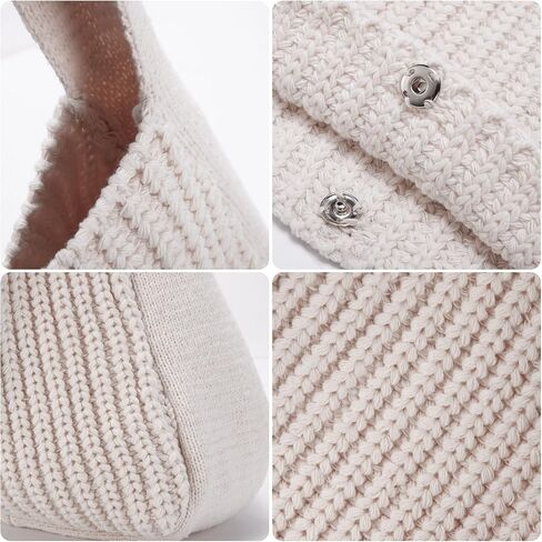 Crochet Tote Bag, Large Knit Tote Bag Aesthetic Shoulder Handbags For Women in Kuwait