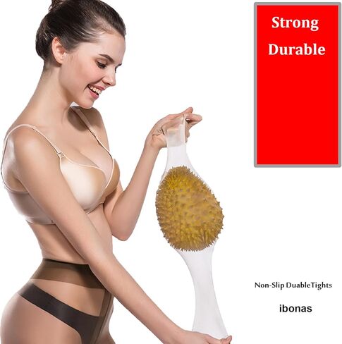 ibonas الجوارب المتينة شبه المعتمة غير القابلة للانزلاق - 70D 2 حزمة من الجوارب غير القابلة للكسر، جوارب طويلة قابلة للتمدد in Kuwait