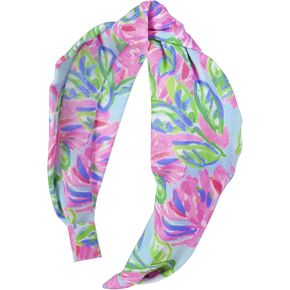 Lilly Pulitzer Women's Cute Blue Knotted Headband, Aqua La Vista