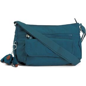 Kipling Women's Syro Crossbody Shoulder Bag Medium Night Teal Tonal in Saudi Arabia