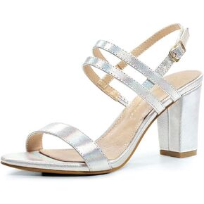 Allegra K Women's Slingback Block Heel Ankle Strap Sandals in Kuwait