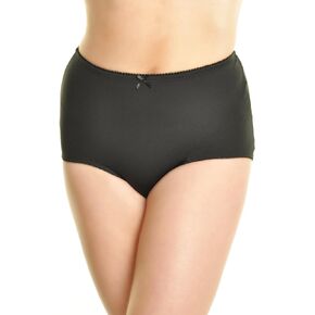 Angelina Women's High-Waisted Full-Coverage Nylon Briefs (6-Pack)
