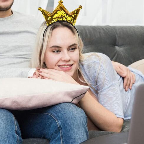 Totelux تاج عقال الترتر العصابات الشعر النساء الفتيات إكسسوارات الشعر لحفلات أعياد الميلاد لوازم تزيين الشعر in Saudi Arabia