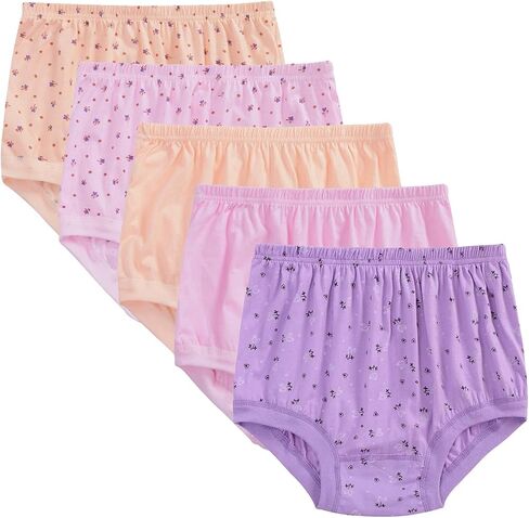 Hbhpov Women's Briefs Underwear Breathable Panties High Waist Ladies Knickers Soft Stretch Underpants 5 pack in Saudi Arabia