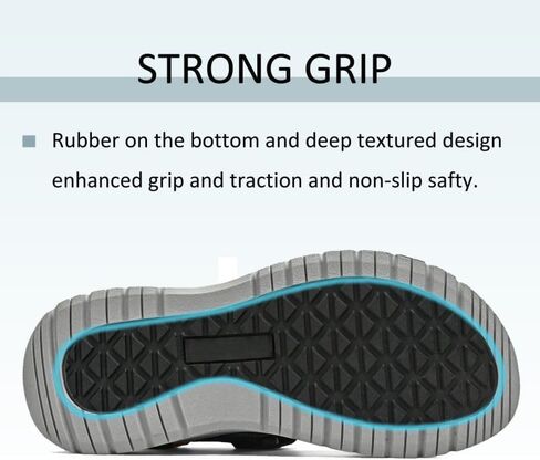 صنادل المشي الرياضية للرجال i78 مع شريط لاصق وحلقة قابل للتعديل، بطانة ناعمة، خفيفة الوزن ومريحة، كاجوال للمشي لمسافات طويلة في الهواء الطلق والسفر in Kuwait