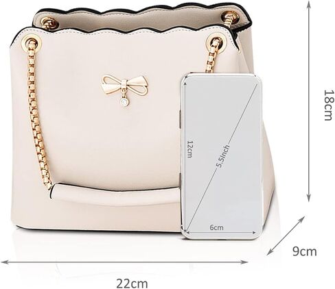 NICOLE & DORIS Small Handbags Shoulder Bag for Women Satchel Handbags PU Leather Clutch Bags Ladies Underarm Bag with Chain in Kuwait