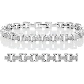Vir Jewels 1/8 cttw Classic Diamond Bracelet in Brass with Rhodium Plating 7 Inches in Saudi Arabia