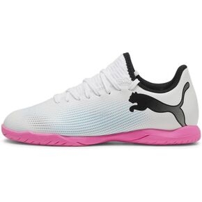 PUMA Future Indoor Training Sneaker, White Black, 1.5 US Unisex Big Kid in Saudi Arabia