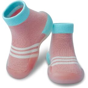 Dookeh Baby Shoes Boys Girls First Walking Shoes Non Slip Soft Sole Sneakers Toddler Infant Babygirl Sock Shoes in Kuwait