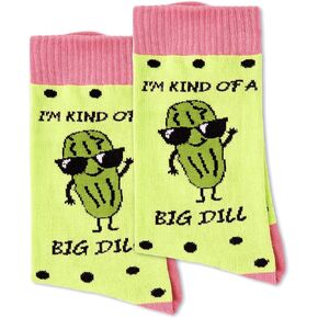 Just Dill With It Socks, Socks for women, Pickle Socks, Funny Socks, Crazy Socks.