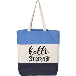 H3GRUP Hello Retirement Gift Bag Women Happy Retirement Tote Bag Cute Retire Bag Retire Bag Retirement Party Bag in Saudi Arabia