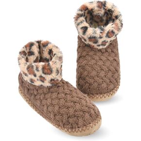 DICUIRD Slipper Socks for Women,Womens Boots Slippers,Slipper Boot with Soft Soles,Warm Cozy Fluffy Sherpa Lined Booties Slipper Socks,Womens Christmas Slipper Gifts in Kuwait