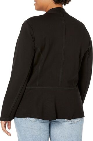 Jones New York Women's Plus Size Drape Front Jacket-Jones Black in Kuwait