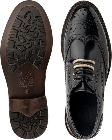 شركة Vintage Foundry Co. جلد رجالي بحزام Noah مزدوج الراهب، مقدمة مفتوحة، نعل خارجي مطاطي in Kuwait