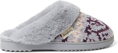 Dearfoams Women's Allison Chenille Fairisle Scuff Slipper in Saudi Arabia