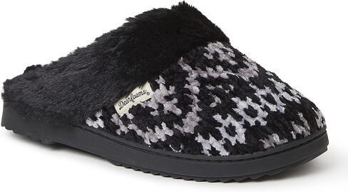 Dearfoams Women's Allison Chenille Fairisle Scuff Slipper in Saudi Arabia