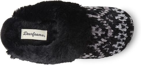 Dearfoams Women's Allison Chenille Fairisle Scuff Slipper in Saudi Arabia