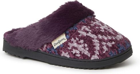 Dearfoams Women's Allison Chenille Fairisle Scuff Slipper in Saudi Arabia