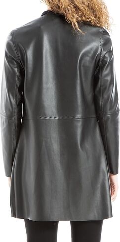 Max Studio Women's Faux Leatherette Long Jacket in Saudi Arabia