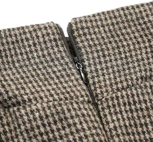 Ylingjun Warm Long Wool Skirt for Womens Winter Fall Elastic High Waisted A Line Flared Pleated Wool Skirts in Saudi Arabia