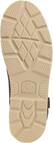 شورواي حذاء ويلينغتون للرجال بمقدمة من الستيل مقاوم للماء ومصنوع من الجلد المحبب بالكامل، حذاء عمل سهل الارتداء ومتين ومريح ومقاوم للزيت والانزلاق in Kuwait