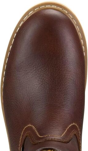 شورواي حذاء ويلينغتون للرجال بمقدمة من الستيل مقاوم للماء ومصنوع من الجلد المحبب بالكامل، حذاء عمل سهل الارتداء ومتين ومريح ومقاوم للزيت والانزلاق in Kuwait