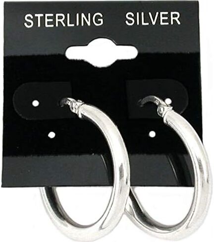 FindingKing 200 Black Earring Cards Pads Sterling Silver Displays 1.5" in Saudi Arabia