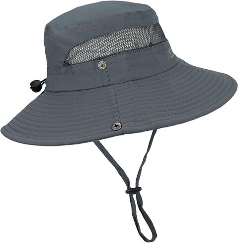 Mens UPF 50+ Summer Sun Hat Outdoor UV Protection Boonie Safari Hat for Fishing Hiking Camping… in Saudi Arabia