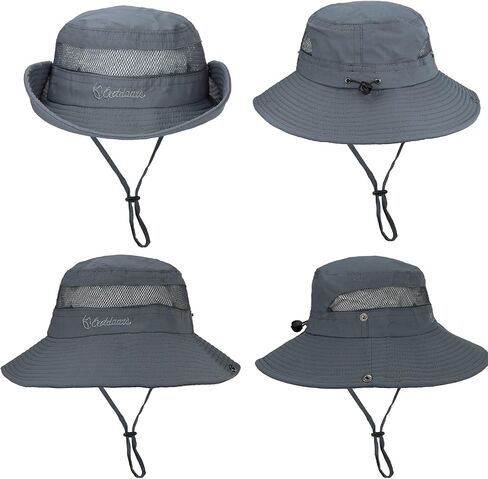 Mens UPF 50+ Summer Sun Hat Outdoor UV Protection Boonie Safari Hat for Fishing Hiking Camping… in Saudi Arabia