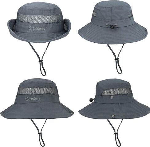 Mens UPF 50+ Summer Sun Hat Outdoor UV Protection Boonie Safari Hat for Fishing Hiking Camping… in Saudi Arabia