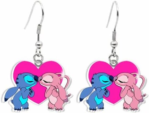 غرزة هدية أقراط أوهانا أوهانا يعني الأسرة غرزة مجوهرات غرزة عاشق الهدايا غرزة المشجعين هدايا عيد ميلاد للنساء الفتيات in Kuwait