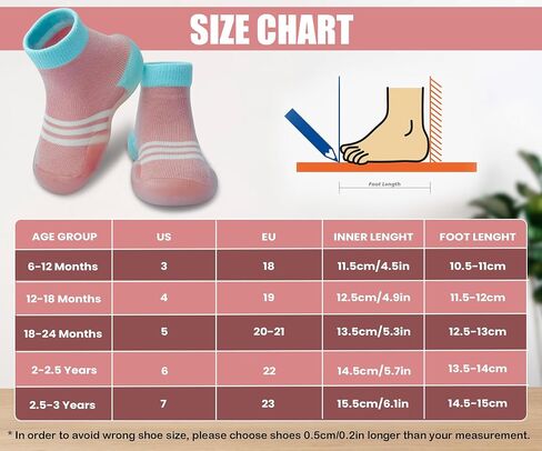 Dookeh Baby Shoes Boys Girls First Walking Shoes Non Slip Soft Sole Sneakers Toddler Infant Babygirl Sock Shoes in Kuwait