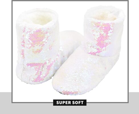 Panda Bros Womens Ballerina Sequin Slippers, Bling House Slippers With Grippers in Saudi Arabia