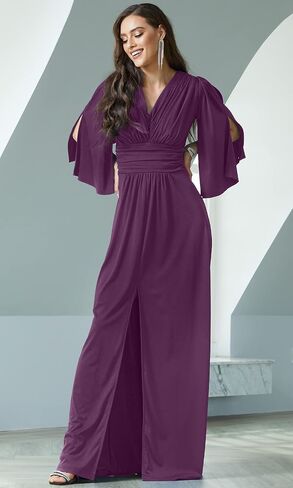 KOH KOH Womens Long Bridesmaid Cocktail Evening Short Sleeve Maxi Dress Gown in Saudi Arabia