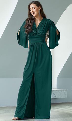 KOH KOH Womens Long Bridesmaid Cocktail Evening Short Sleeve Maxi Dress Gown in Saudi Arabia