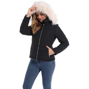 Women Warm Winter Faux Fur Parka Jacket Puffer Coat Womens Winter Jackets Coats For Women Fashion in Kuwait