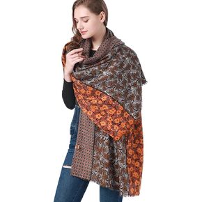 Aksod المرأة بطانية شالات يلتف الأزهار الناعمة شالات الباشمينا ويلتف سميكة شال الكشمير يلتف الأوشحة الزفاف الزفاف in Kuwait