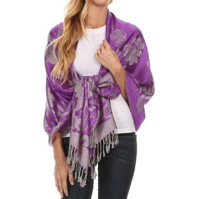 Sakkas Tawny Reversible Butterfly Pashmina/Shawl/Wrap/Stole in Kuwait