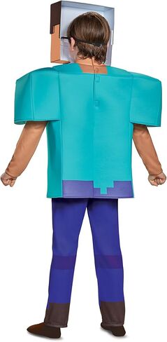 Steve Deluxe Minecraft Costume, Multicolor, Medium (7-8) in Saudi Arabia
