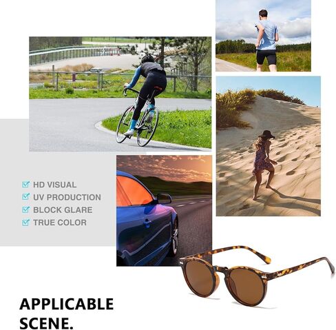 نظارات شمسية مستقطبة كلاسيكية من WMAO للرجال والنساء حماية من الأشعة فوق البنفسجية 400، نظارات عصرية كلاسيكية in Kuwait