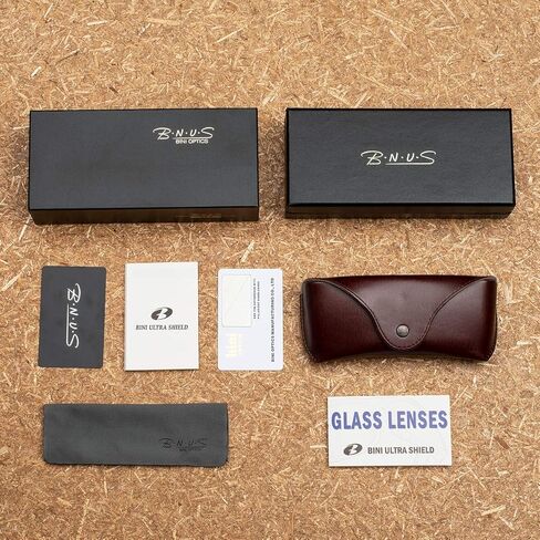 Bnus italy made classic sunglasses corning real glass lens w. polarized option in Kuwait