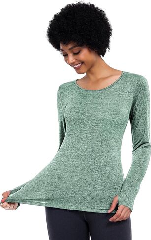 قميص اليوجا للسيدات بأكمام طويلة من ADOME قمصان التمرين للنساء سريعة الجفاف وصالة الألعاب الرياضية والجري بلايز اليوغا in Kuwait