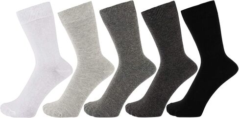 ZAKIRA Finest Combed Cotton Dress Socks in Assorted Vivid Colours for Men, Women - 5 Pack in Saudi Arabia